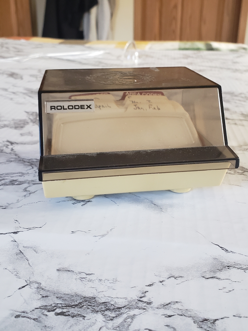 Rolodex Smoky Brown Plastic Index Card File - Rolodex. Vintage. Model5-300c - Picture 5 of 5
